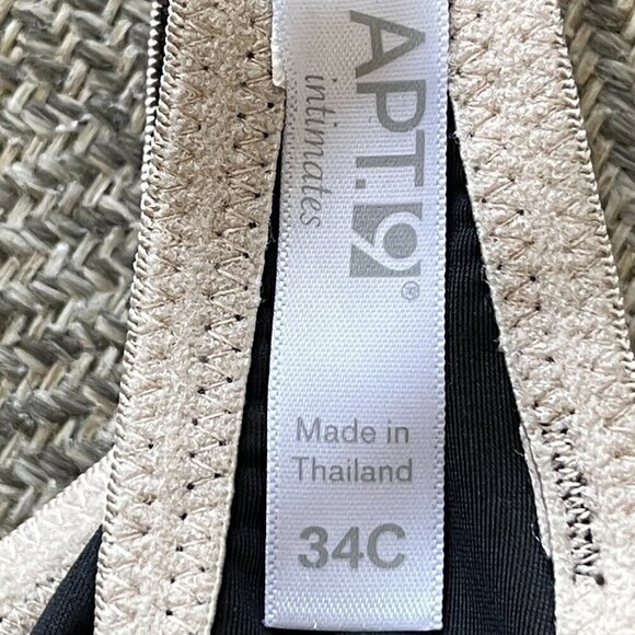 Apt. 9 Pushup Bra Womens Size 34C Sexy Gothic Bra - Picture 4 of 7